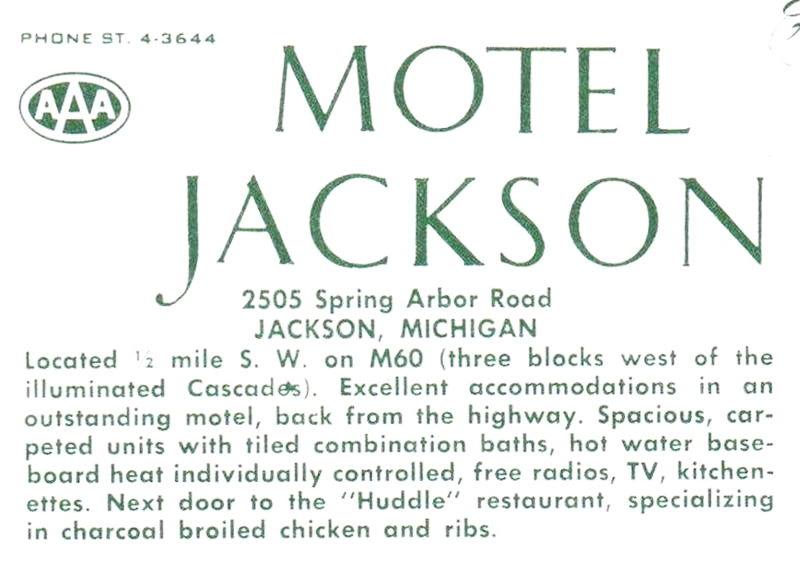 Motel Jackson - Vintage Postcard (newer photo)